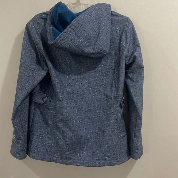 Free Country Coat Jacket Water Resistant Tweed/Teal - Picture 9 of 9